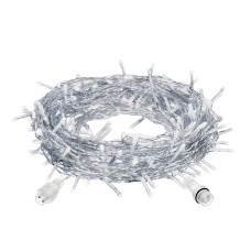 VEGAS 24V Электрогирлянда-конструктор "Занавес" 192 холодн LED, 6 нитей,прозр провод,1*4 м БЕЗ БЛОКА