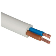 Провод ПВС 2х2,5 бел. /крат.100м Провод ПВС 2х2,5 бел. /крат.100м