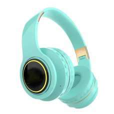 Наушники накладные беспроводные с микрофоном, поддержка SD-карты, T13, голубой Наушники накладные беспроводные с микрофоном, поддержка SD-карты, T13, голубой