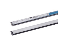 Алюминиевый профиль угловой черный 1616 (1 м), матовый рассеиватель, 2 заглушки, 2 крепежа TDM