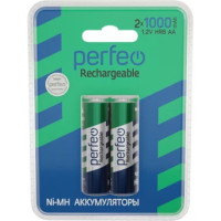 Аккумулятор PERFEO AA1000mAh/2BL пластик /60/120
