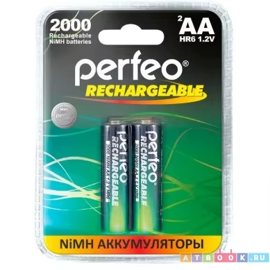 Аккумулятор PERFEO AA2000mAh/2BL пластик /60/240