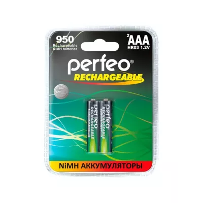 Аккумулятор PERFEO AAA950mAh/2BL пластик /40/240 Аккумулятор PERFEO AAA950mAh/2BL пластик /40/240