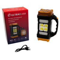 Фонарь Ultraflash LED38100 Прожектор аккум. 76LED+4COB, 4 реж., Type-C, PowerBank черн./охра Фонарь Ultraflash LED38100 Прожектор аккум. 76LED+4COB, 4 реж., Type-C, PowerBank черн./охра