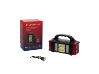 Фонарь Ultraflash LED38101 Прожектор аккум. 40LED+2COB, 4 реж., Type-C, PowerBank черн./малин
