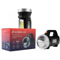 Фонарь Ultraflash LED38103 Прожектор 18650 / 3xAA LED+COB, 3 реж, Type-C, PowerBank черный