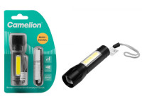 Фонарь Camelion LED29360 ручной, аккум. 3,7В, XPE + COB LED, 3 Вт, 3 реж., Type - C, черный