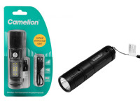 Фонарь Camelion LED29361 ручной,  аккум. 3,7В, LED+8SMD+4RED, 1,5 Вт, 7 реж.,Type - C, черный