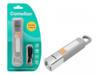 Фонарь Camelion LED29362 ручной, аккум. 3,7В, LED+SMD, 2Вт, 3 реж.,Type - C, серый