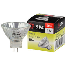 ЭРА Лампа галогенная GU4-MR11-20W-12V-30CL (софит, 20Вт, нейтр, GU4) /мин.пар.5шт