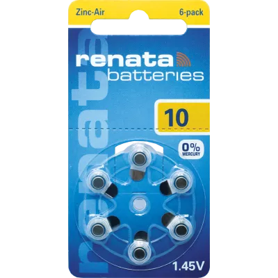 Батарейка Renata ZA10 BL-6 1.4V (60/300) Батарейка Renata ZA10 BL-6 1.4V (60/300)