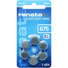 Батарейка Renata ZA-675 BL-6 1.4V (60/300) Батарейка Renata ZA-675 BL-6 1.4V (60/300)