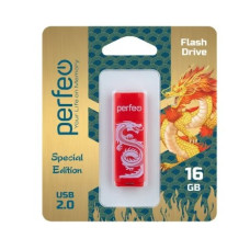 Perfeo USB флэш-диск 16GB C04 Red Dragon 10/100 Perfeo USB флэш-диск 16GB C04 Red Dragon 10/100