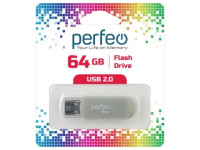 Perfeo USB флэш-диск 64GB C03 Grey 10/100