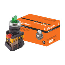 Переключатель TDM АNС-22-2 2 положения, неон, 230В I-O 1з+1р, зеленый 10/160 ЦЕНА ▼