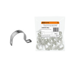 Скоба металлическая TDM однолапковая с внутр. d12-13 мм /крат.100шт