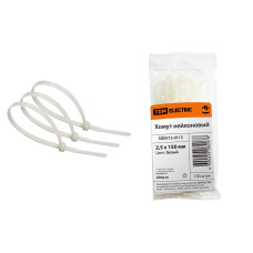Хомут TDM 2,5*150мм, нейлон, белый (100шт) 5/20/200 Хомут TDM 2,5*150мм, нейлон, белый (100шт) 5/20/200