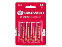 Батарейка DAEWOO LR6 BL-4 ENERGY Alkaline 40/960 NEW2021
