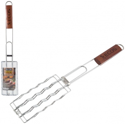 Решетка для барбекю ECOS RD-169D, для сосисок, р-р 17х8.5 см, общая длина 50 см