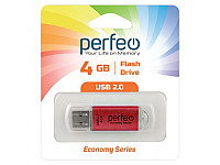 Perfeo USB флэш-диск 4GB E01 Red economy series /10