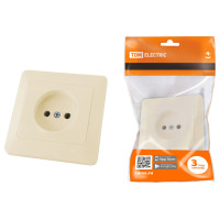 Розетка 2П 10А 250В сл. кость "Ильмень" TDM Розетка 2П 10А 250В сл. кость "Ильмень" TDM