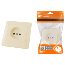 Розетка 2П 10А 250В сл. кость "Ильмень" TDM Розетка 2П 10А 250В сл. кость "Ильмень" TDM