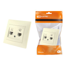 Розетка TDM телефонная RJ11 + компьютерная RJ45, сл. кость "Лама" 10/120 ЦЕНА ▼ Розетка TDM телефонная RJ11 + компьютерная RJ45, сл. кость "Лама" 10/120 ЦЕНА ▼