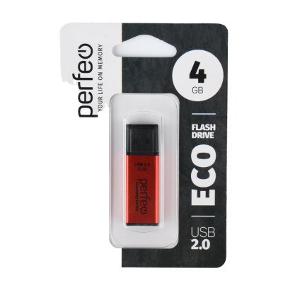 Perfeo USB флэш-диск 4GB E03 Red economy series