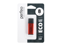 Perfeo USB флэш-диск 8GB E03 Red economy series 10/100