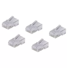 Разъем RJ-45 UTP для кабеля кат. 5Е, 8P8C (5 шт), TDM