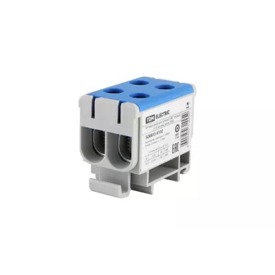 Клемма вводная силовая КВС 4 ввода 6-50 кв.мм. синяя TDM 1/160 ЦЕНА▼ Клемма вводная силовая КВС 4 ввода 6-50 кв.мм. синяя TDM 1/160 ЦЕНА▼