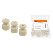 Керамический изолятор для ретро провода TDM «ЭКО» сосна (10 шт) 10/1000 ЦЕНА ▼