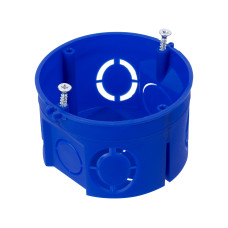 Установочная коробка СП D68х42 мм, саморезы, без стыковочных узлов, синяя, IP20, TDM /мин.пар.20шт Установочная коробка СП D68х42 мм, саморезы, без стыковочных узлов, синяя, IP20, TDM /мин.пар.20шт