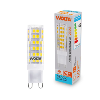 WOLTA Лампа светодиодная WSTD-JCD-7W6KG9-C 7Вт 6500K G9