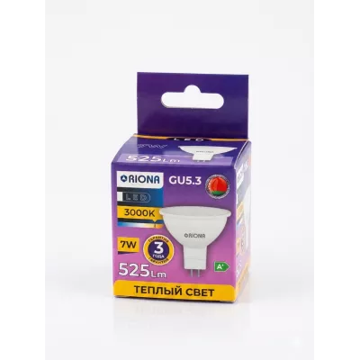 RIONA Светодиодная лампа LED MR16 7W 3000K GU5.3