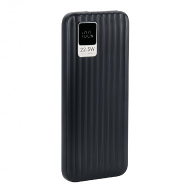 Perfeo Powerbank WATERFALL 10000 mAh/LED дисплей/PD + QC 3.0/Type-C/2 USB/Выход: 5A, max 22.5WBlack