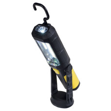 Фонарь светодиодный многофункциональный Perfeo 3*АА, LED+COB, прорезиненный, магниты, крючок /48