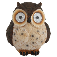Светильник на солнечной батарее ЭРА ERAFYS01-12 Сова коричневая, полистоун, 13 см