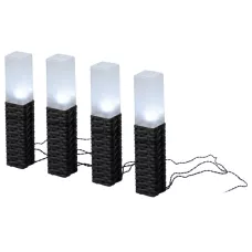 Светильник на солнечной батарее ЭРА ERASF23-14 Ротанг 41 см 4 шт 4 LED