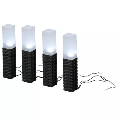 Светильник на солнечной батарее ЭРА ERASF23-14 Ротанг 41 см 4 шт 4 LED