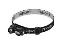 Фонарь Трофи GA-103 Налобный [3Вт, 6 реж., Li-Ion аккумулятор,черный сенсорное управ. магнит клипса
