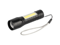 Фонарь Трофи UA-101  аккумуляторный 3Вт LED + 3Вт COB оптический Zoom 3 режима