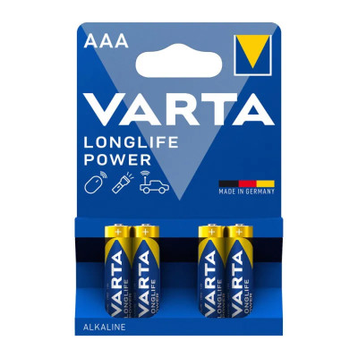 Батарейка VARTA Longlife Power AAА LR03  Alkaline BL 4 4/40/1000