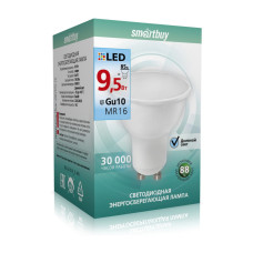 Smartbuy Лампа светодиодная LED MR16/840-GU10 9,5Вт теплый свет 3/10