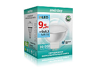 Smartbuy Лампа светодиодная LED MR16/840-GU10 9,5Вт теплый свет