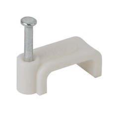 ЭРА Скоба 10 мм плоская пластиковая (50шт) 2/300/7500 ЭРА Скоба 10 мм плоская пластиковая (50шт) 2/300/7500