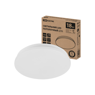 Светильник LED потолочный ДПБ 01, 18 Вт, 4000 К, Классика, TDM
