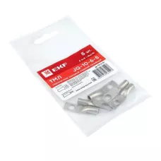 НАКОНЕЧНИК СИЛОВОЙ МЕДНЫЙ ЛУЖЕНЫЙ JG-10-6-5 (ТМЛ) (5ШТ) EKF PROXIMA НАКОНЕЧНИК СИЛОВОЙ МЕДНЫЙ ЛУЖЕНЫЙ JG-10-6-5 (ТМЛ) (5ШТ) EKF PROXIMA