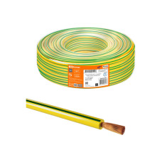 Провод ПуГВнг(А)-LS 1х16,0 ГОСТ (100м), желто-зеленый TDM 5/100