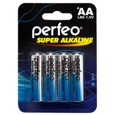 Батарейка PERFEO LR6/4BL Super Alkaline 4/120/480
